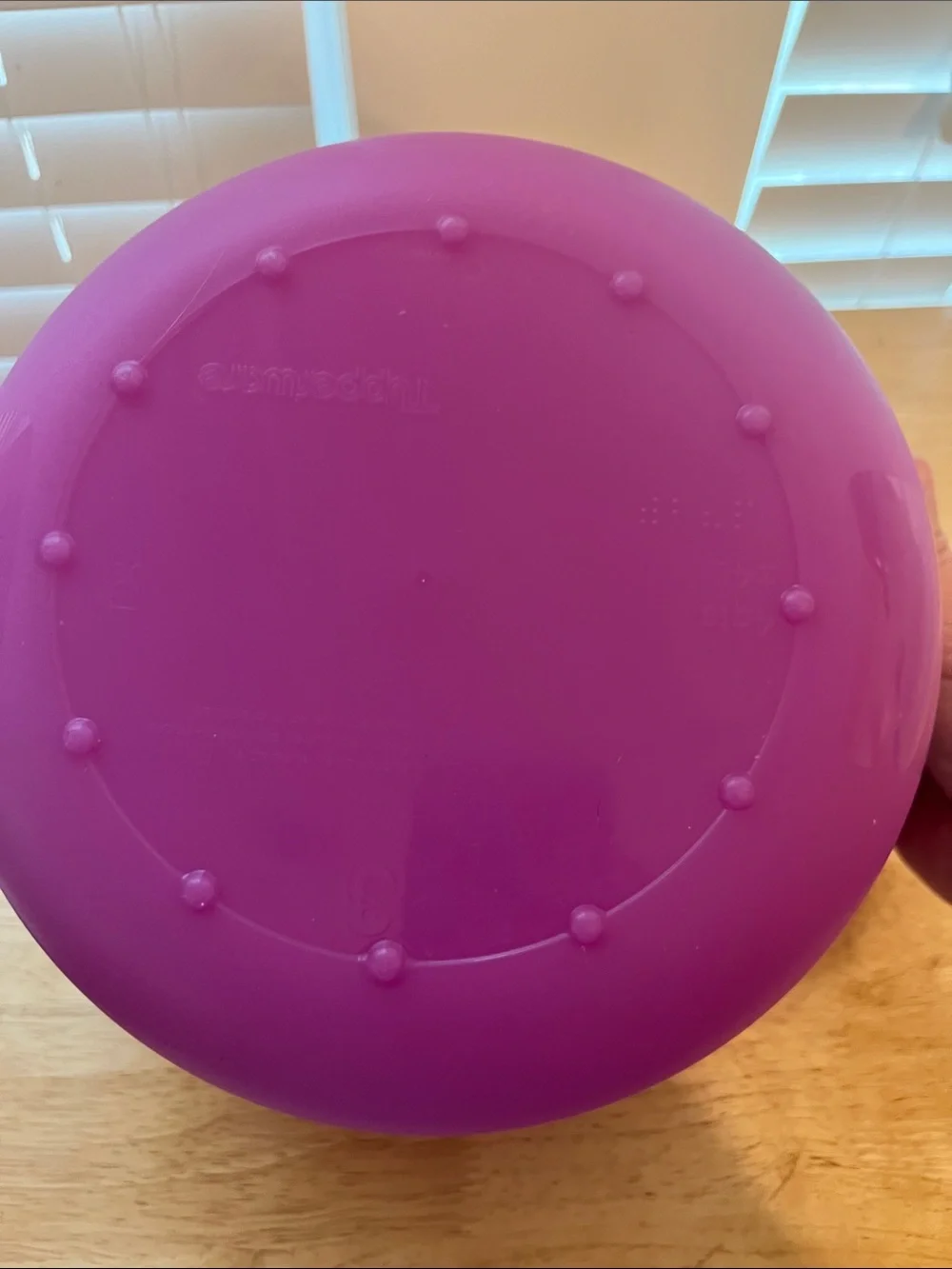Tupperware Purple Airtight Mixing Bowl with Lid and Colander